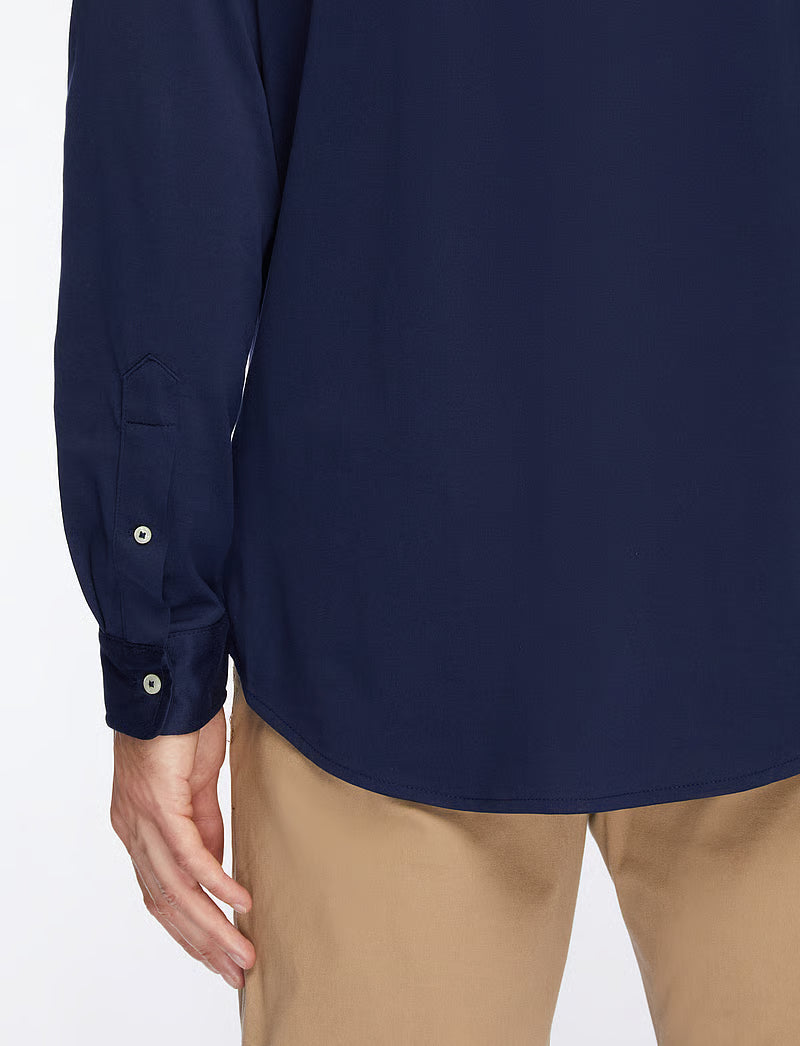 Polo met gebreide kraag – Casual overhemd