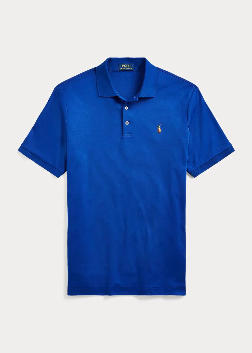 Polo Zacht Katoen Blauw